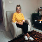 Hasta ve yaşlı bakıcı,  Okşan, BORNOVA